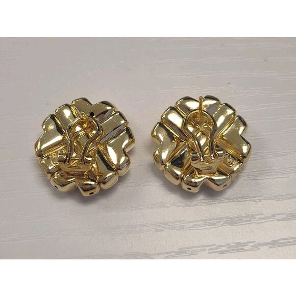 Lot Of 7 Gold Tone Jewelry 925 Sterling Silver 2 Necklaces 5 Pairs Earrings 165g - Picture 4 of 16